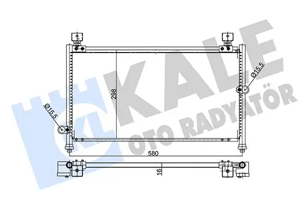 KALE 354050 Klima Radyatörü 80110SV4003