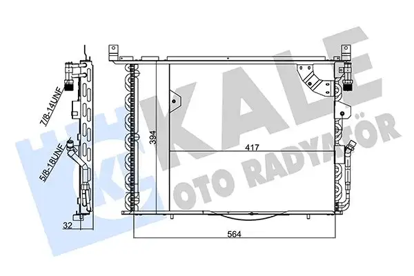 KALE 354070 Klima Radyatörü