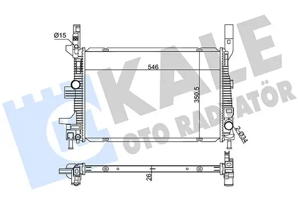 KALE 355520 Radyatör F1F18005HB