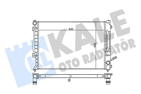 KALE 355530 Radyatör 4B0121251
