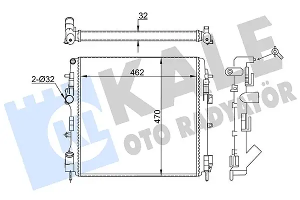 KALE 355595 Radyatör 8200072712