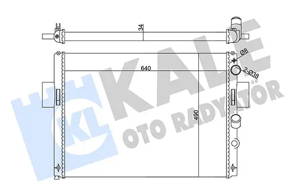 KALE 356145 Radyatör 93824070
