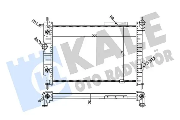 KALE 356995 Radyatör