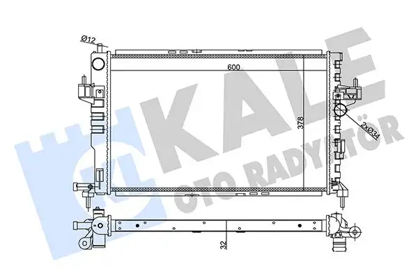 KALE 357030 Radyatör 95513832