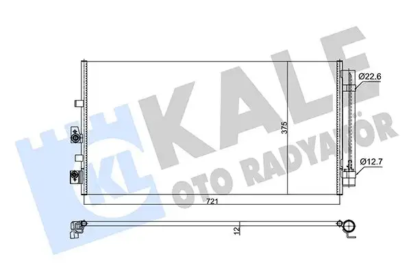 KALE 357280 Klima Radyatörü