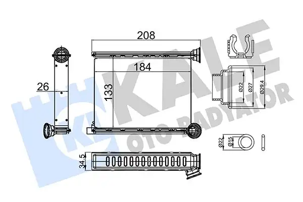 KALE 357310 Kalorifer Radyatörü 271151171R