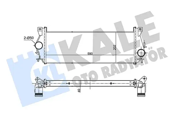 KALE 357350 Turbo Radyatörü