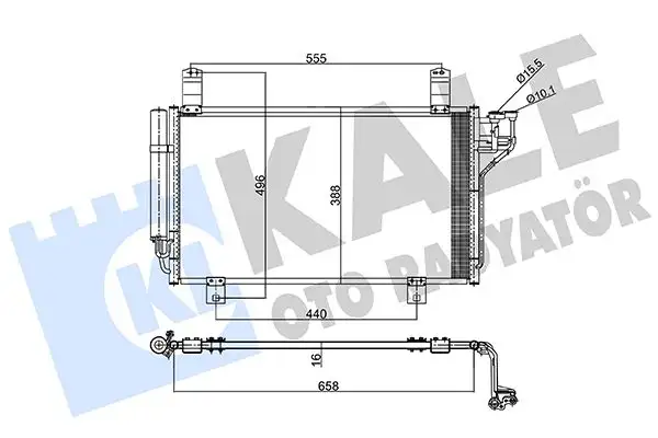 KALE 357795 Klima Radyatörü KF0361480B