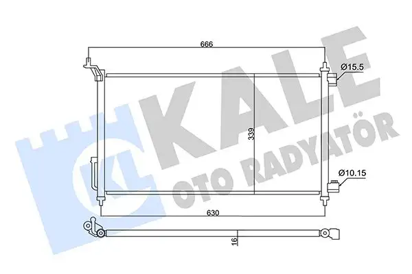 KALE 357830 Klima Radyatörü 92110EW80A