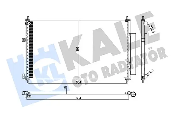 KALE 357925 Klima Radyatörü 80110T1GG02