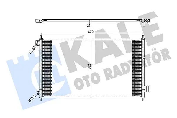 KALE 357990 Klima Radyatörü