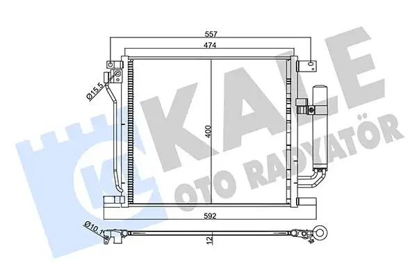 KALE 358070 Klima Radyatörü 92100BA61B