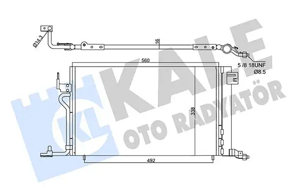 KALE 358450 Klima Radyatörü