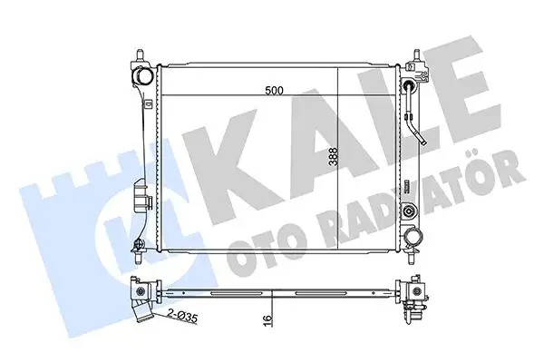 KALE 358500 Radyatör 253101J500