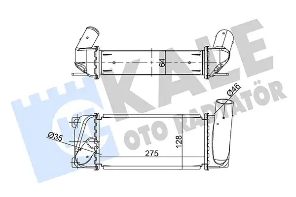 KALE 358695 Turbo Radyatörü 179400N080
