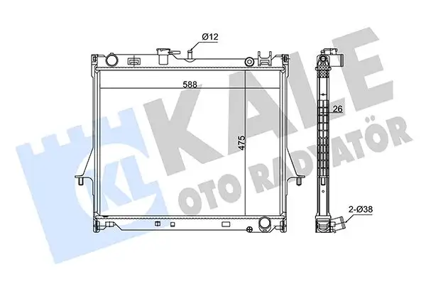 KALE 358700 Radyatör