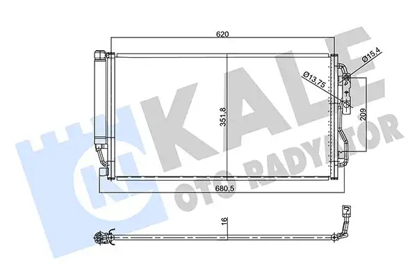 KALE 358790 Klima Radyatörü