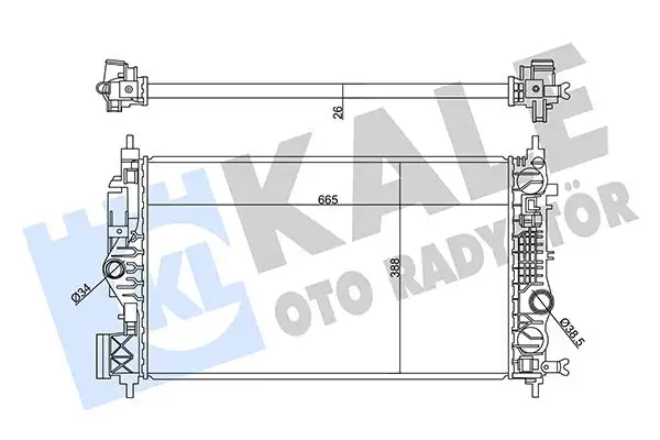 KALE 358950 Radyatör 13421311