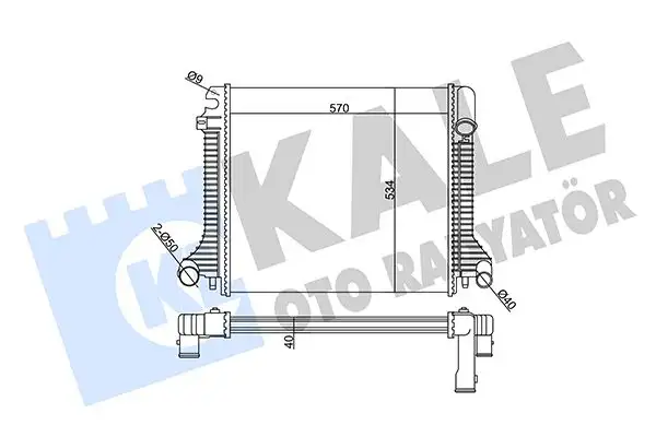 KALE 359105 Radyatör A9735000803