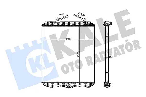 KALE 359150 Radyatör A9605002501