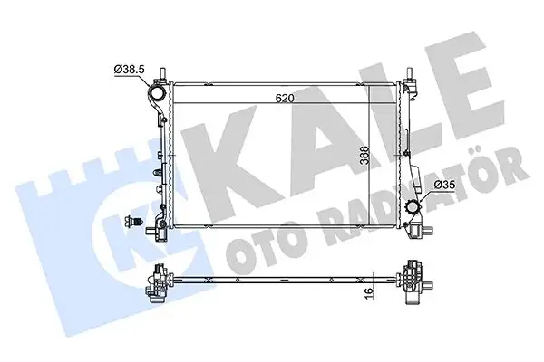 KALE 362795 Radyatör 52052662