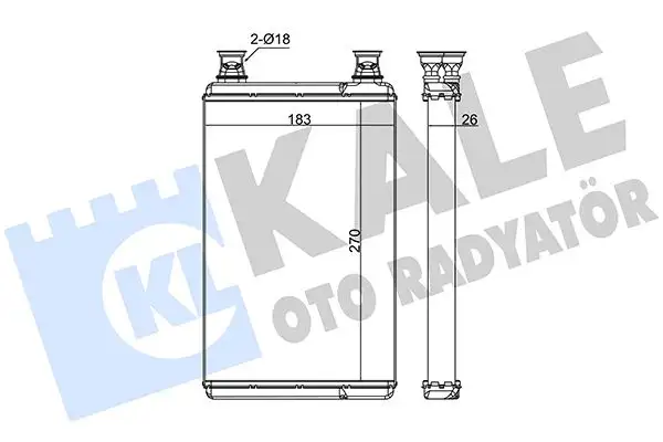 KALE 370610 Kalorifer Radyatörü A2218300061