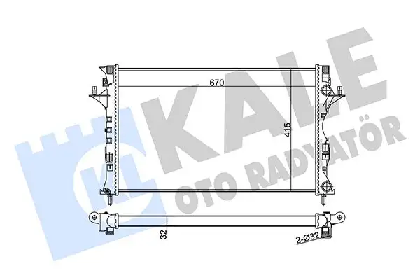 KALE 371600 Radyatör 8200008765