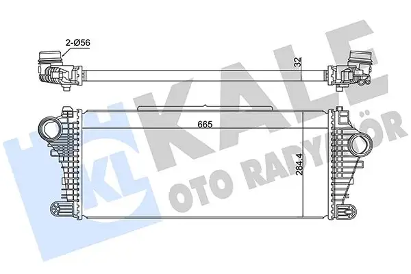 KALE 375795 Turbo Radyatörü 84208091