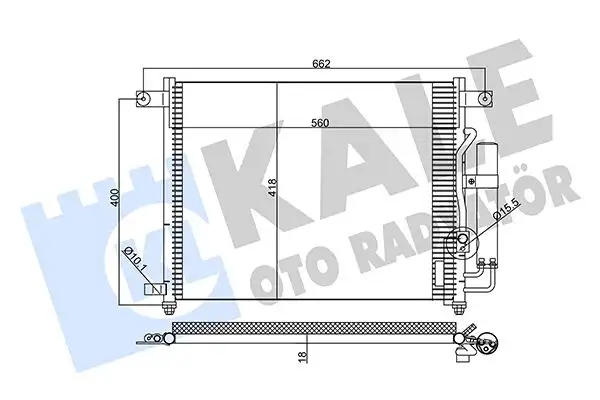 KALE 377000 Klima Radyatörü