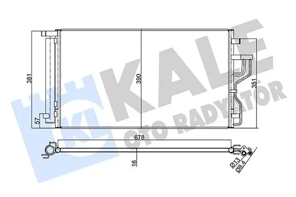 KALE 379600 Klima Radyatörü 976062S501