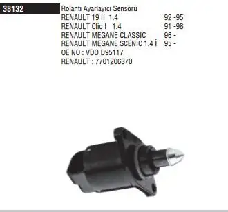 DODUCO 38132 Rölanti Valfi 7701206370