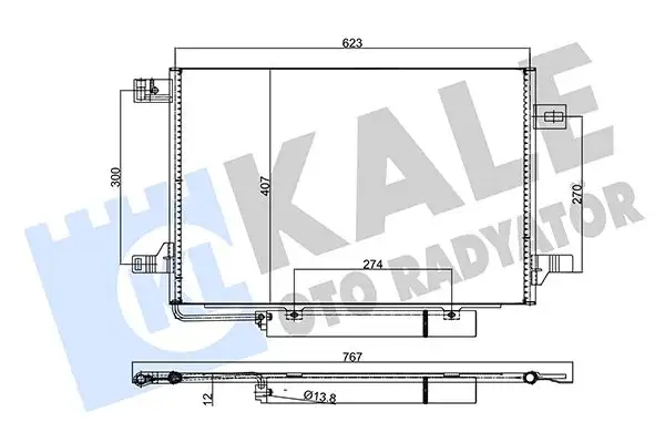 KALE 382515 Klima Radyatörü A1695000754