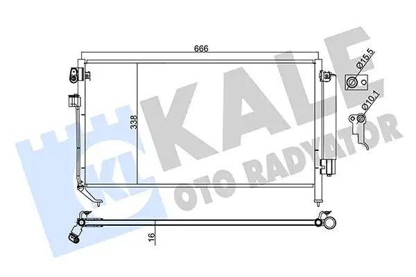KALE 382900 Klima Radyatörü