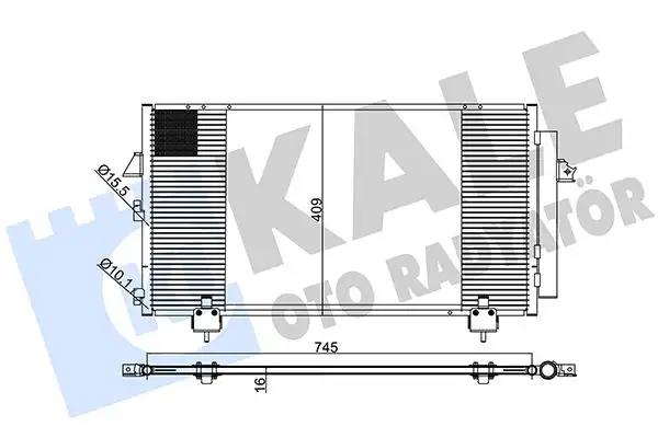 KALE 383400 Klima Radyatörü