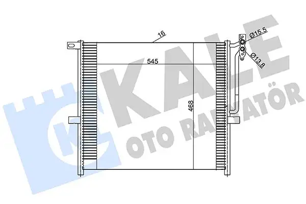 KALE 384800 Klima Radyatörü 17113403437