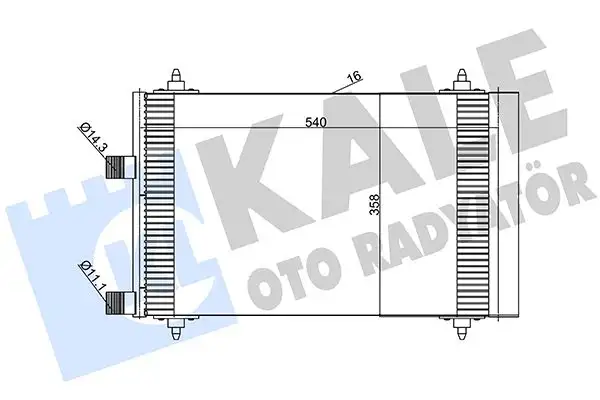 KALE 385600 Klima Radyatörü 6453FP