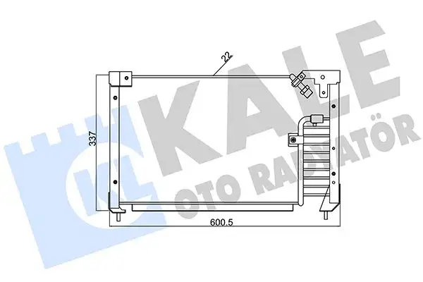 KALE 387400 Klima Radyatörü BR7061480