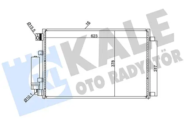 KALE 388600 Klima Radyatörü 92100JD20A