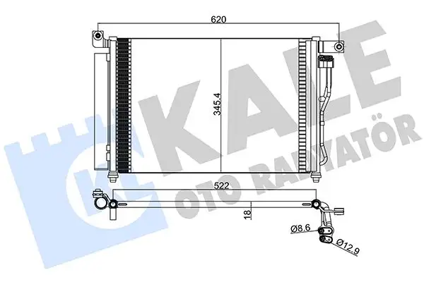 KALE 391400 Klima Radyatörü 976061E300