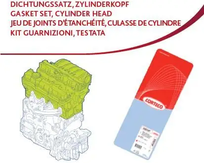 CORTECO 417906P (83417906) Motor Takım Conta (Üst) 1606701