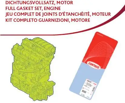 CORTECO 430654P (83430654) Motor Takım Conta (Alt ve Üst)