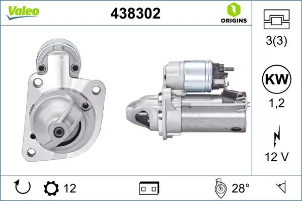 VALEO 438302 Marş Motoru
