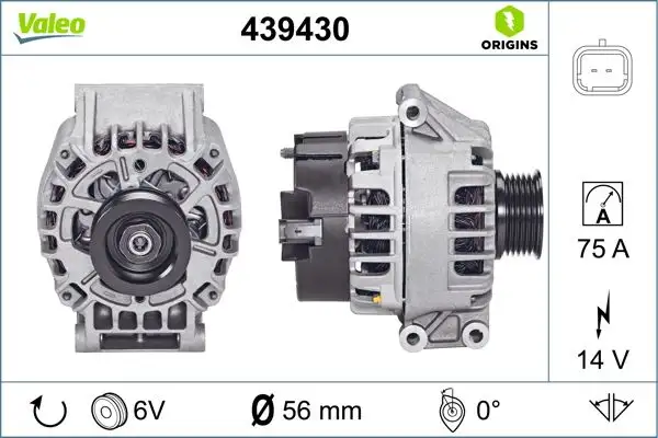 VALEO 439430 Şarj Dinamosu