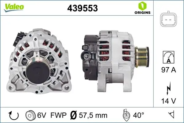 VALEO 439553 Şarj Dinamosu 5705CS