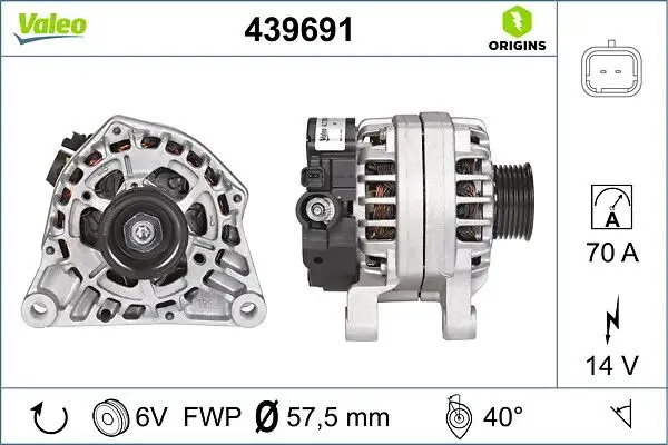 VALEO 439691 Şarj Dinamosu