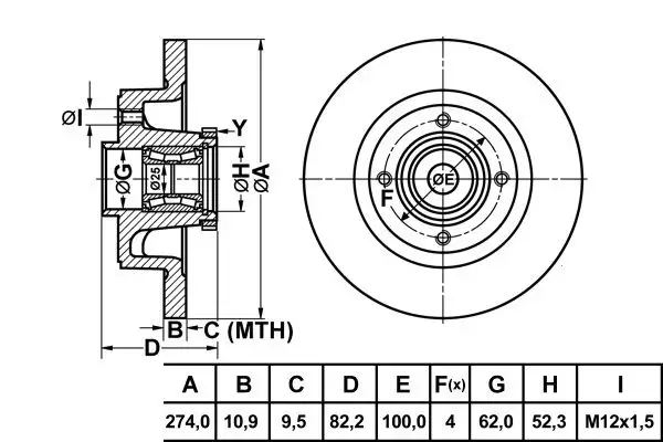 MGA 50149 Arka Fren Diski 7701206328