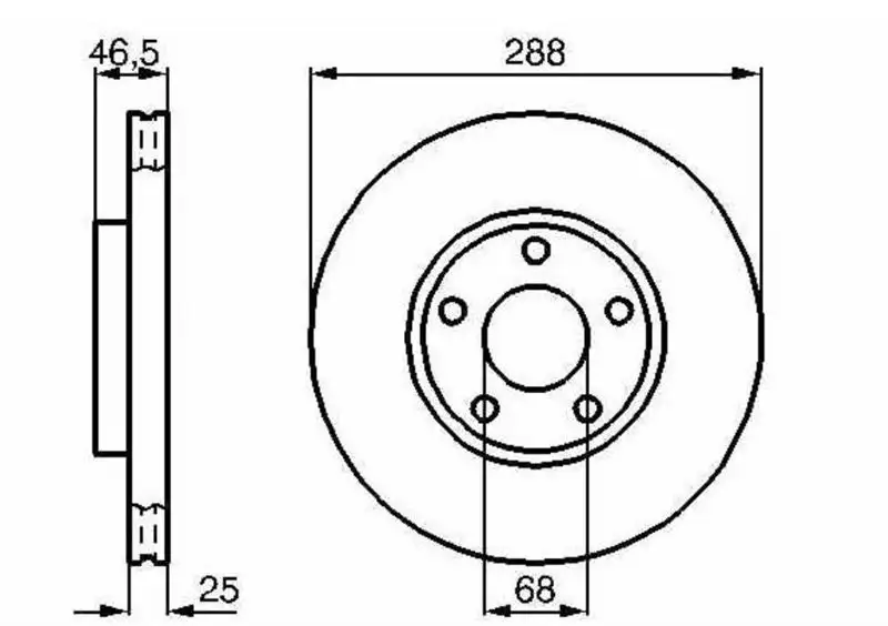 MGA 50211 Ön Fren Diski 8E0615301Q