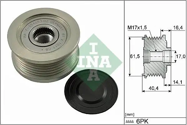 INA 535011510 Alternatör Kasnağı