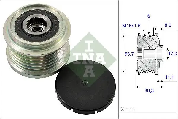 INA 535016010 Alternatör Kasnağı