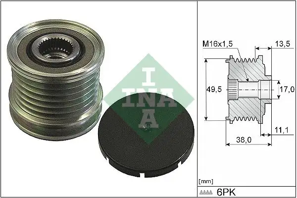 INA 535016610 Alternatör Kasnağı